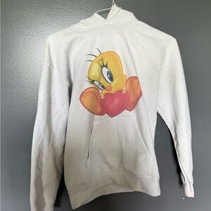 White Tweety Graphic Women's Hoodie